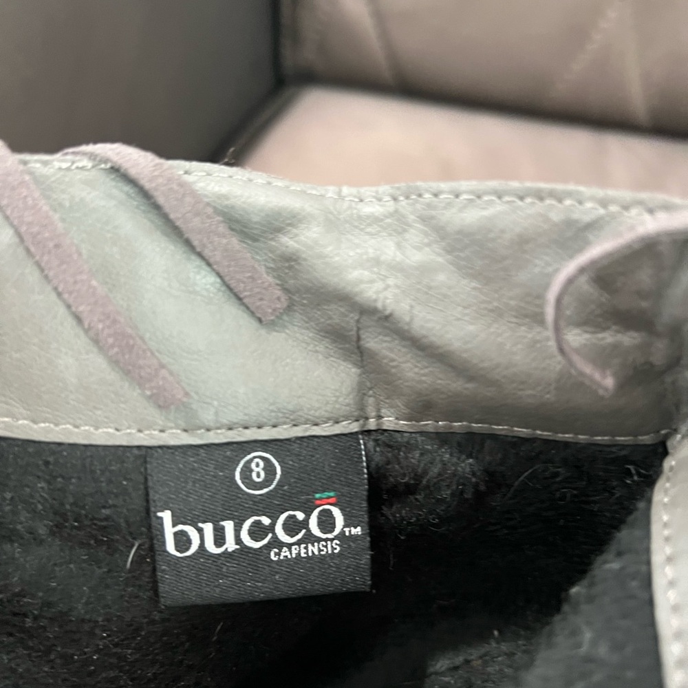 Bucco Gray Ankle Boots